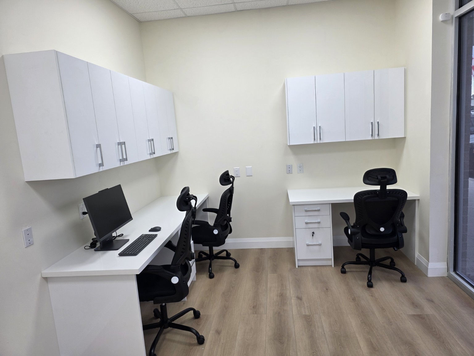 Completed medical clinic staff workroom