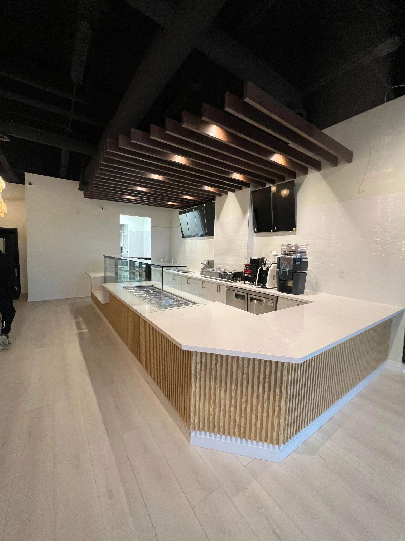 Completed commercial restaurant interior