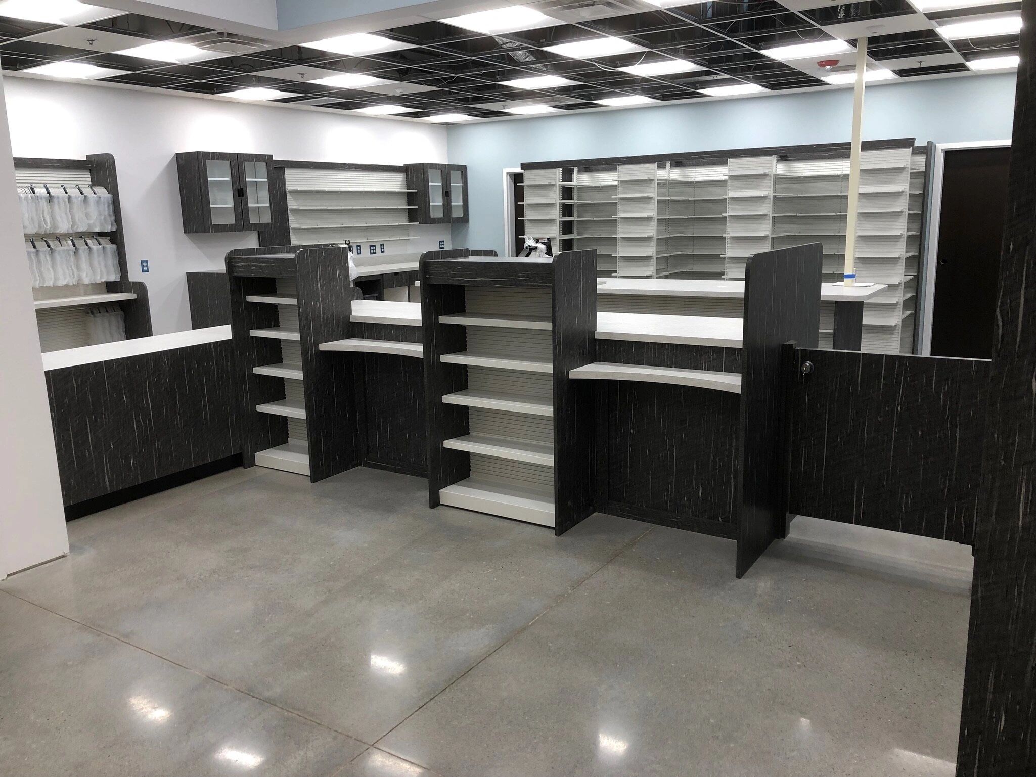 Completed pharmacy interior